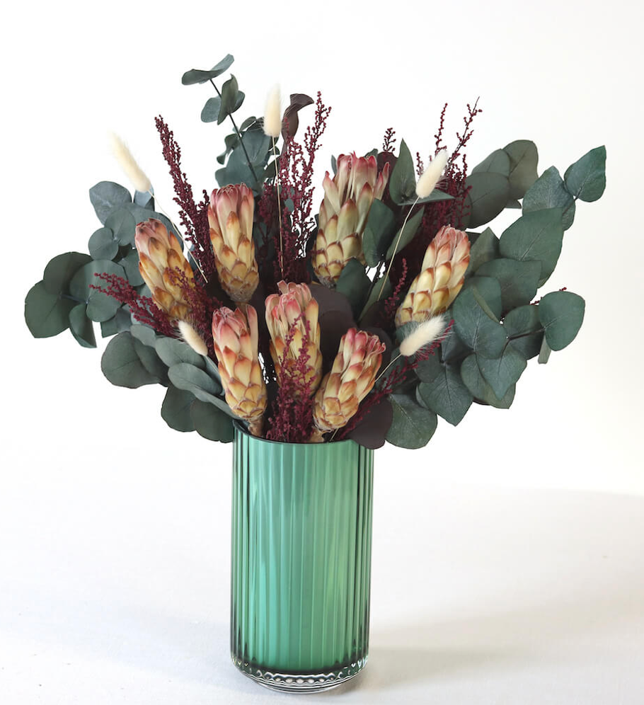 Preserved Protea & Greens Arrangement