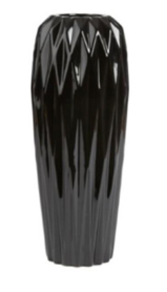 Black Ceramic Vase